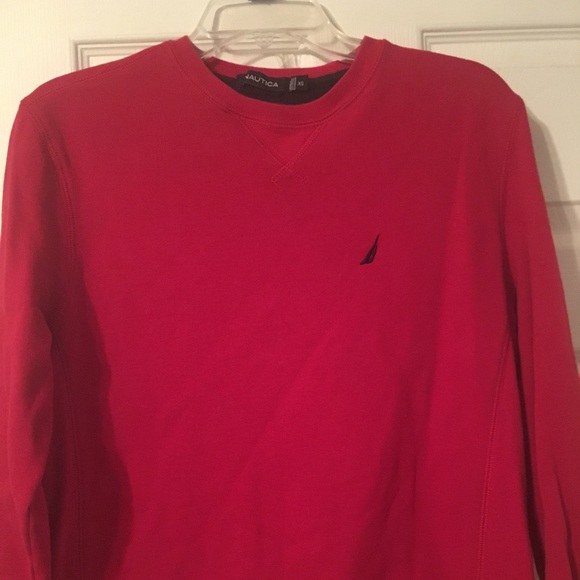nautica red sweater
